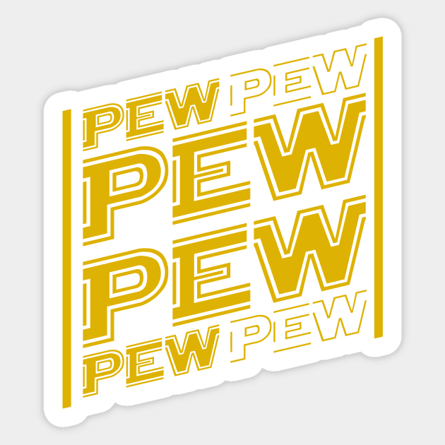 Pen Peng, Pew Pew - Laserkanonen Sound of superlatives Sticker by Quentin1984